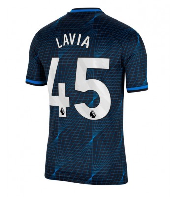 Chelsea Romeo Lavia #45 Udebanetrøje 2023-24 Kort ærmer
